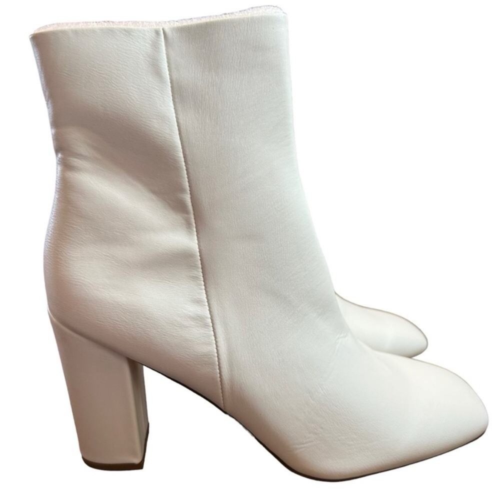 Madden Girl Knox Snip Toe Dress Booties White NEW Size 10